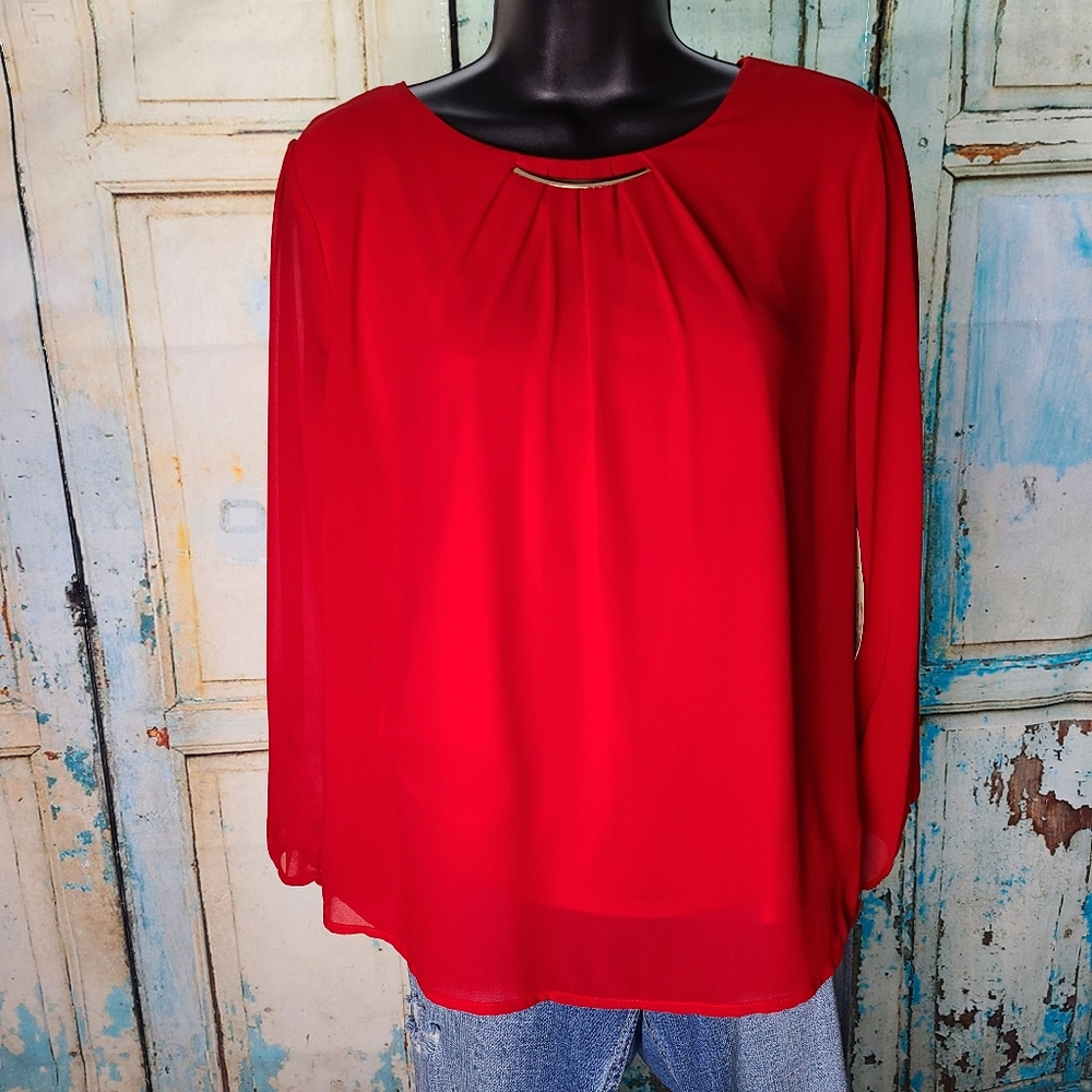 Lily White Long Sleeve Blouse